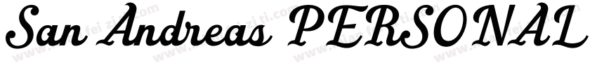 San Andreas PERSONAL USE ONLY PERSO字体转换